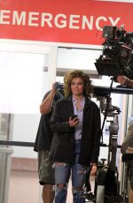 JENNIFER LOPEZ on the Set of Shades of Blue at Metropolitan Hospital Center in New York 07/05/2017