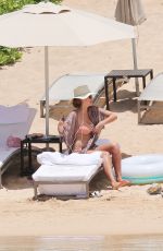 JESSICA ALBA in Bikini on the Beach in Honolulu 07/15/2017