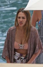 JESSICA ALBA in Bikini Top on Vacation in Hawaii 07/16/2017