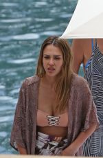 JESSICA ALBA in Bikini Top on Vacation in Hawaii 07/16/2017