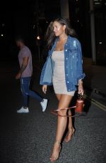 JESSICA SHEARS Leaves Tattu Restaurant and Bar in Manchester 07/06/2017