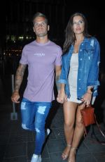 JESSICA SHEARS Leaves Tattu Restaurant and Bar in Manchester 07/06/2017