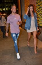 JESSICA SHEARS Leaves Tattu Restaurant and Bar in Manchester 07/06/2017