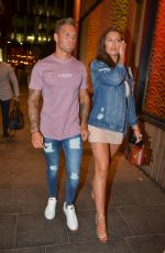 JESSICA SHEARS Leaves Tattu Restaurant and Bar in Manchester 07/06/2017