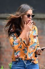 JESSICA SHEARS Out and About in London 07/04/2017
