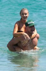JOANNA KRUPA in Bikini on the Beach in Mykonos 07/19/2017