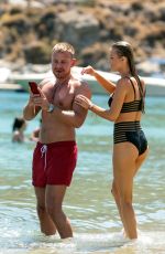JOANNA KRUPA in Bikini on the Beach in Mykonos 07/19/2017