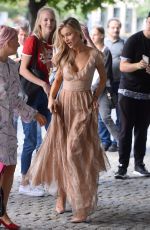 JOANNA KRUPA Leaves Good Morning TVN Studios in Warsaw 07/15/2017
