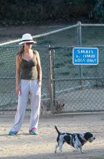 JOANNA KRUPA Out with Her Dog in Los Angeles 07/08/2017