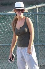 JOANNA KRUPA Out with Her Dog in Los Angeles 07/08/2017