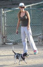 JOANNA KRUPA Out with Her Dog in Los Angeles 07/08/2017