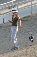 JOANNA KRUPA Out with Her Dog in Los Angeles 07/08/2017