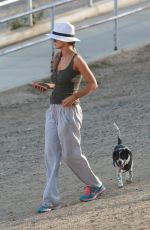 JOANNA KRUPA Out with Her Dog in Los Angeles 07/08/2017