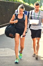 JOHANNA KONTA Arrives at Wimbledon Championships in London 07/10/2017