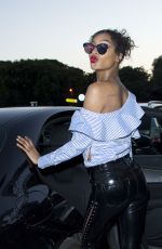 JOURDAN DUNN Leaves Miu Miu Cruise Collection Party in Paris 07/02/2017