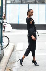 JOURDAN DUNN on the Set of a Photoshoot in New York 07/27/2017