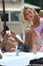 JOY CORRIGAN and KRISTYN SCHICKOVA in Bikini at a Beach in Miami 07/19/2017