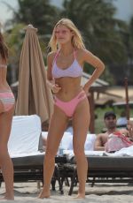 JOY CORRIGAN and KRISTYN SCHICKOVA in Bikini at a Beach in Miami 07/19/2017