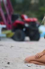 JOY CORRIGAN in Bikini on the Beach in Miami 07/18/2017
