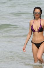 JULIA and CARLA PEREIRA in Bikinis at a Beach in Miami 07/25/2017