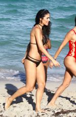 JULIA PEREIRA and DANIELA ALBUQUERQUE at a Beach in Miami 07/15/2017