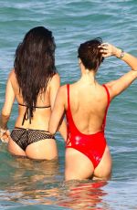 JULIA PEREIRA and DANIELA ALBUQUERQUE at a Beach in Miami 07/15/2017