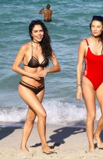 JULIA PEREIRA and DANIELA ALBUQUERQUE at a Beach in Miami 07/15/2017
