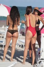 JULIA PEREIRA and DANIELA ALBUQUERQUE at a Beach in Miami 07/15/2017