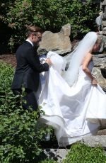 JULIANNE HOUGH and Brooks Laich at Their Wedding Day in Los Angeles 07/07/2017