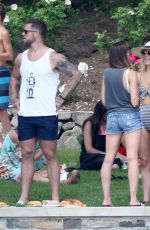 JULIANNE HOUGH in Swimsuit at Lake Front in Coeur D