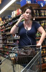 JULIETTE BINOCHE Out for Grocery Shopping in Malibu 07/04/2017