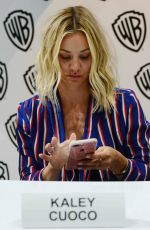 KALEY CUOCO at The Big Bang Theory Panel at Comic-con International in San Diego 07/21/2017