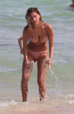 KARA DEL TORO in Bikinis on the Set of a Photoshoot at a Beach in Miami 07/24/2017