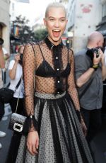 KARLIE KLOSS Leaves Azzedine Alaia Fashion Show in Paris 07/05/2017