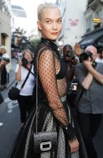KARLIE KLOSS Leaves Azzedine Alaia Fashion Show in Paris 07/05/2017