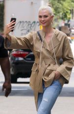 KARLIE KLOSS on the Set of a Photoshoot in New York 07/23/2017