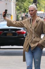 KARLIE KLOSS on the Set of a Photoshoot in New York 07/23/2017