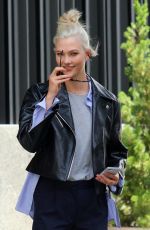 KARLIE KLOSS on the Set of a Photoshoot in New York 07/23/2017