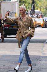 KARLIE KLOSS on the Set of a Photoshoot in New York 07/23/2017