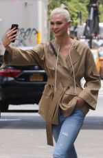KARLIE KLOSS on the Set of a Photoshoot in New York 07/23/2017