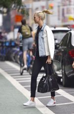 KARLIE KLOSS Out and About in New York 07/14/2017