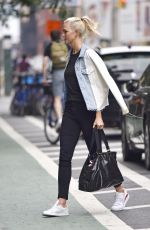 KARLIE KLOSS Out and About in New York 07/14/2017