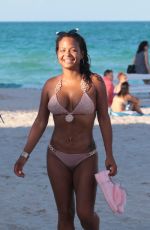 KARREUCHE TRAN and CHRISTINA MILAN in Bikinis at a Beach in Miami 07/11/2017