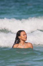 KARREUCHE TRAN and CHRISTINA MILAN in Bikinis at a Beach in Miami 07/11/2017