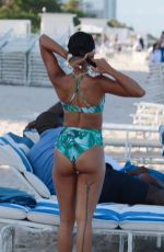 KARREUCHE TRAN and CHRISTINA MILAN in Bikinis at a Beach in Miami 07/11/2017