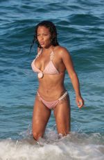 KARREUCHE TRAN and CHRISTINA MILAN in Bikinis at a Beach in Miami 07/11/2017