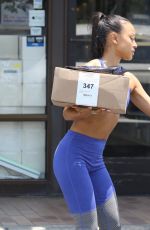 KARREUCHE TRAN in Tights Out Shopping in West Hollywood 07/16/2017