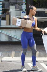 KARREUCHE TRAN in Tights Out Shopping in West Hollywood 07/16/2017