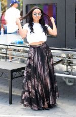 KAT GRAHAM on the Set of Extra in Universal City 07/19/2017
