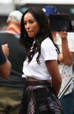 KAT GRAHAM on the Set of Extra in Universal City 07/19/2017